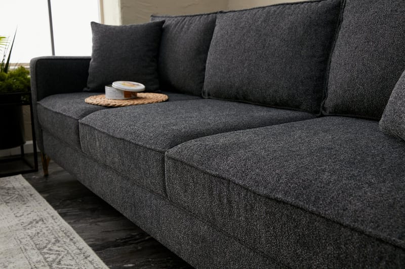 Retzow Sofa 3-seter - Antrasitt - Møbler - Sofaer - Sofa 3 seter