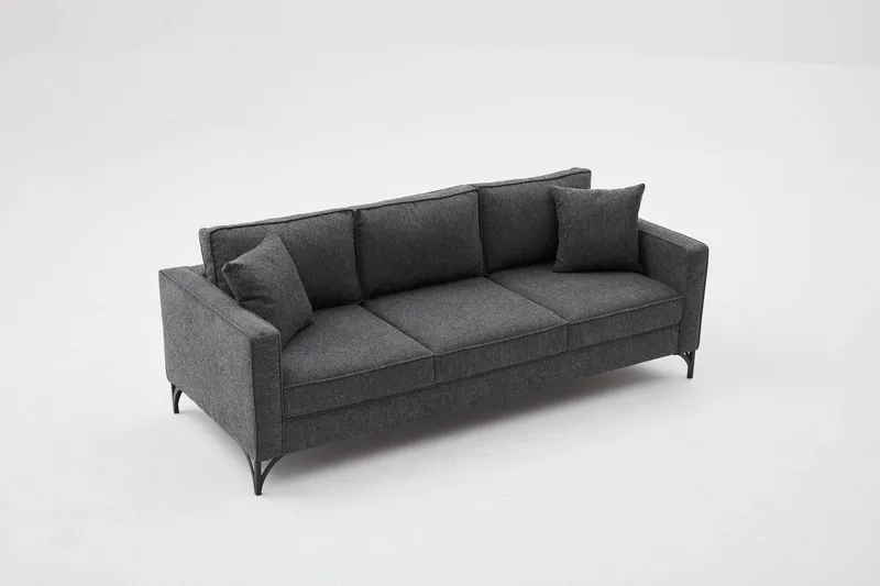 Retzow Sofa 3-seter - Antrasitt - Møbler - Sofaer - Sofa 3 seter