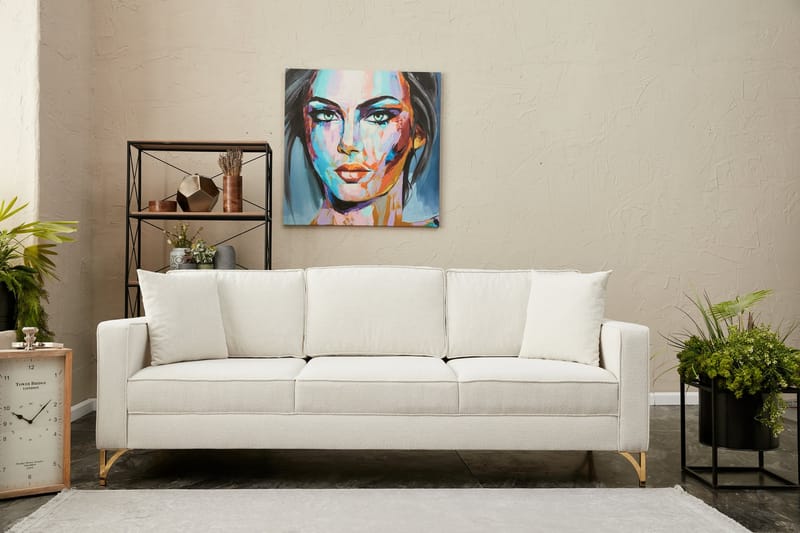 Retzow Sofa 3-seter - Beige - Møbler - Sofaer - Sofa 3 seter