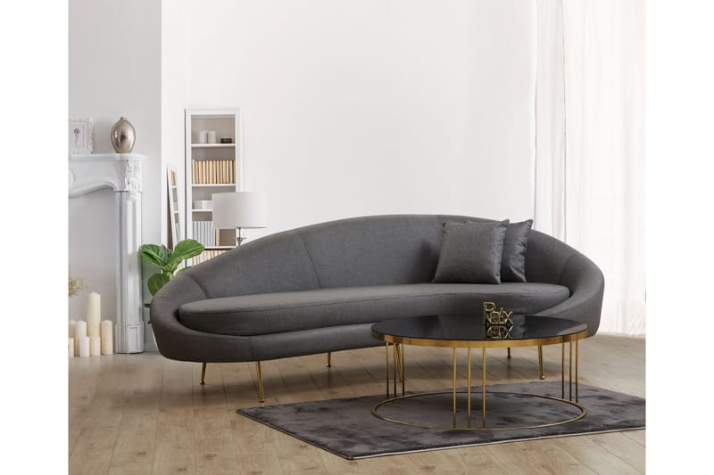 Revelstoke Buet Sofa 3-seter - Mørkegrå - Sofa 3 seter