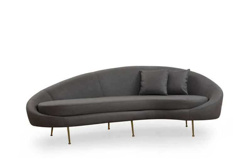 Revelstoke Buet Sofa 3-seter, Mørkegrå