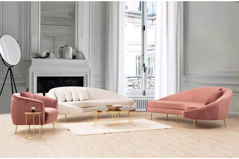 Revelstoke Sofa 3-seters - Rosa - Møbler - Sofaer - Sofa 3 seter