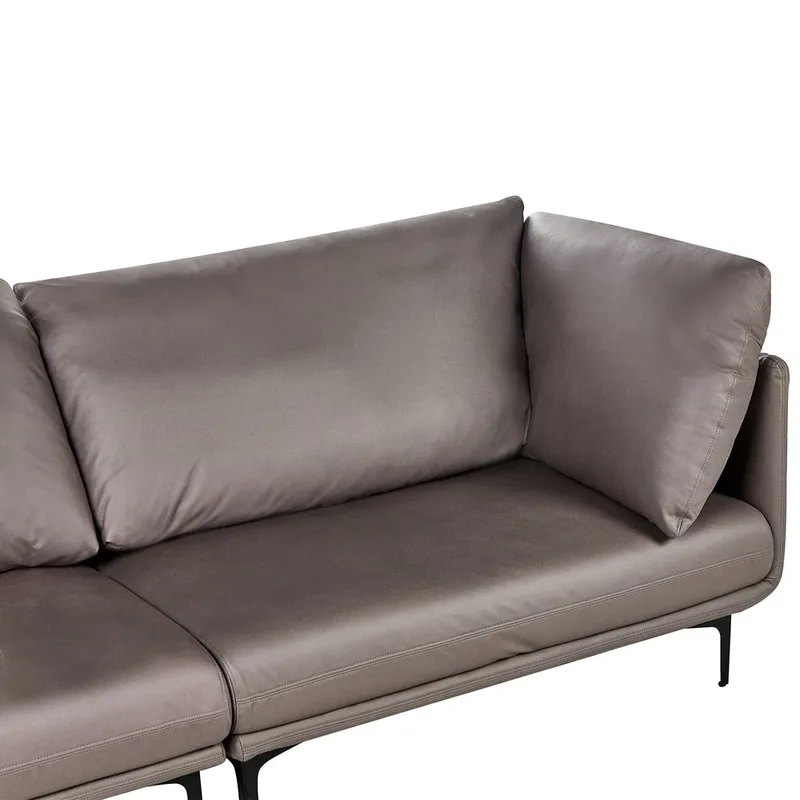 3-seters sofa Revsnes - Brun, Svart - Møbler - Sofaer - Skinnsofaer
