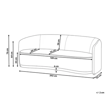 3-seters sofa Roset - Grå - Møbler - Sofaer - Sofa 3 seter