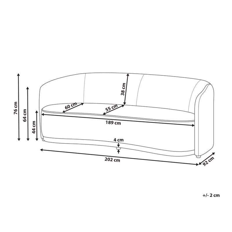 3-seters sofa Roset - Grå - Møbler - Sofaer - Sofa 3 seter
