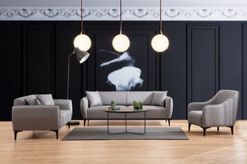 Rossland Sofa 3-seters - Grå - Møbler - Sofaer - Sofa 3 seter
