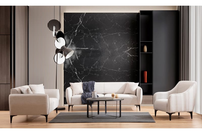 Rossland Sofa 3-seters - Hvit - Møbler - Sofaer - Sofa 3 seter
