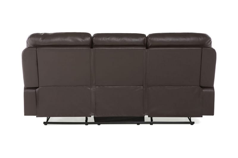 Rovik 3-seters Reclinersofa i Kunstlær med Metallunderstell - Brun - Møbler - Sofaer - Sofa 3 seter