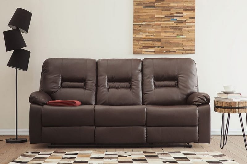 Rovik Sofa 3-seter - Brun - Møbler - Sofaer - Sofa 3 seter
