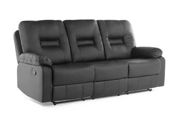 Rovik Sofa 3-seter - Svart - Møbler - Sofaer - Sofa 3 seter