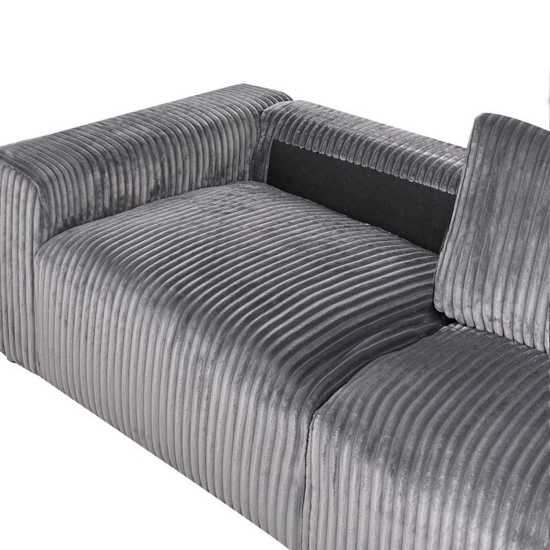 3-seters sofa Sandora - Grå, svart - Møbler - Sofaer - Sofa 3 seter