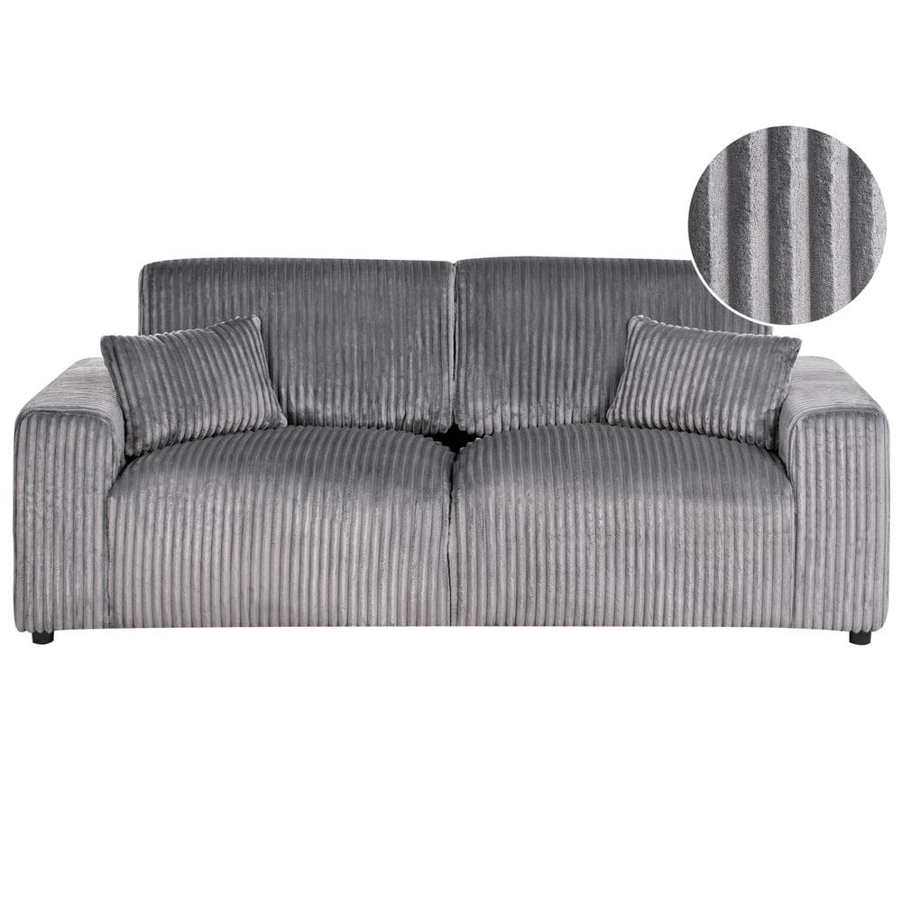 3-seters sofa Sandora - Grå, svart