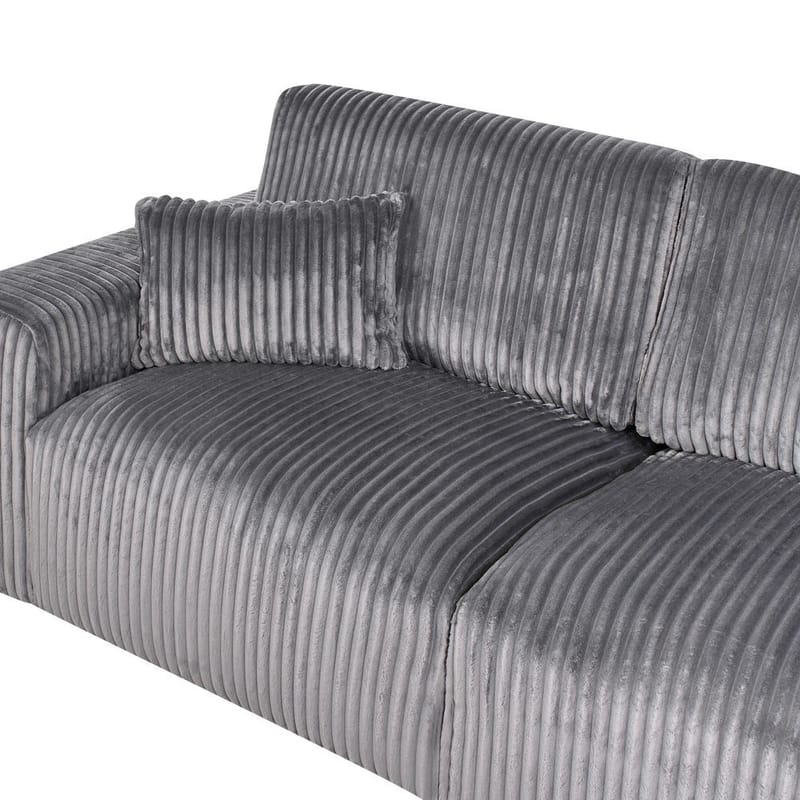 3-seters sofa Sandora - Grå, svart - Møbler - Sofaer - Sofa 3 seter