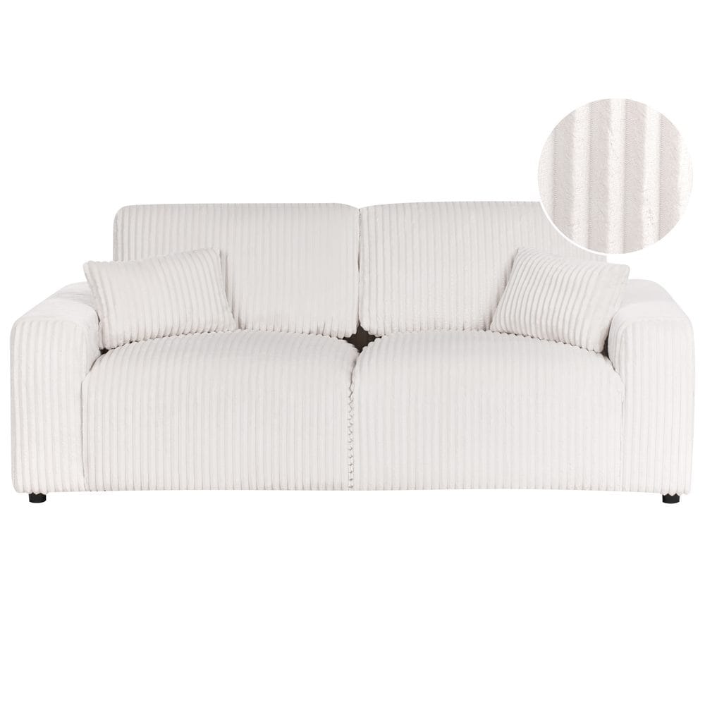 3-seters sofa Sandora - Hvit, Svart