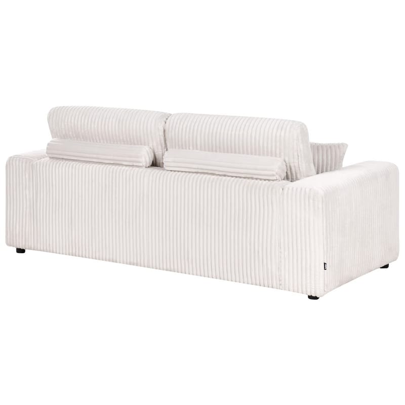 3-seters sofa Sandora - Hvit, Svart - Møbler - Sofaer - Sofa 3 seter