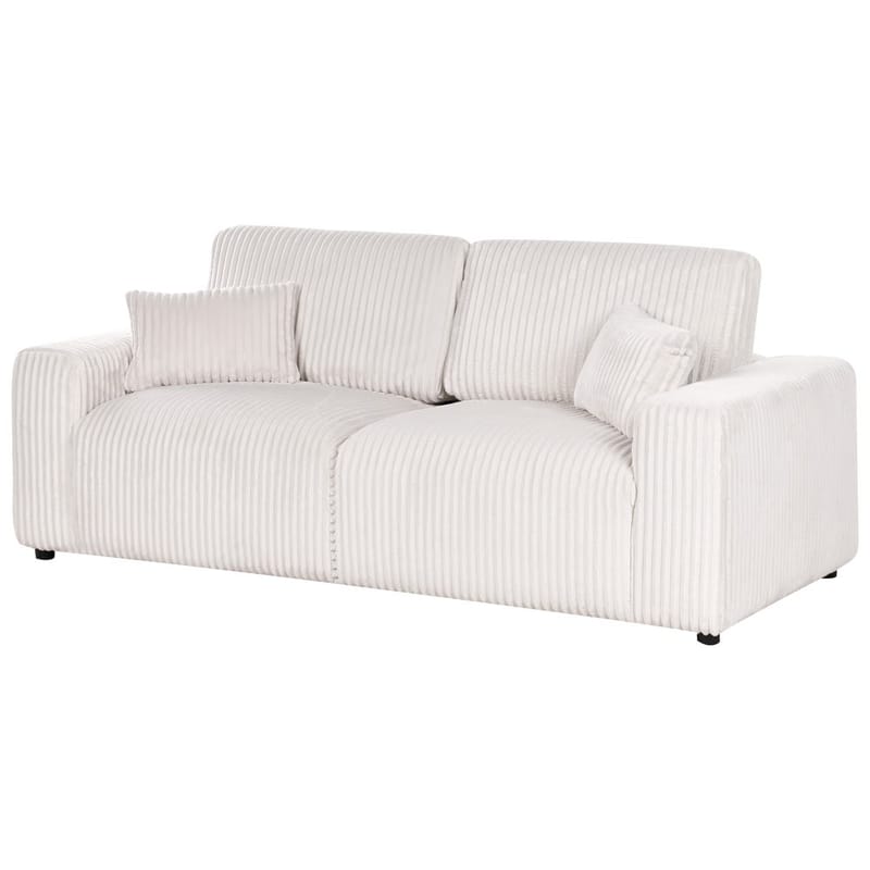 3-seters sofa Sandora - Hvit, Svart - Møbler - Sofaer - Sofa 3 seter