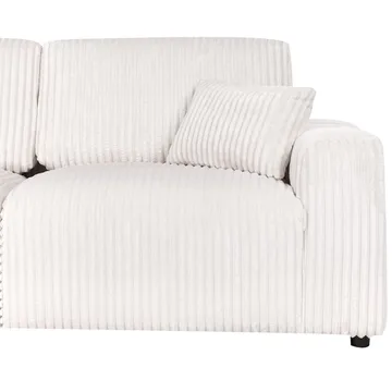 3-seters sofa Sandora - Hvit, Svart - Møbler - Sofaer - Sofa 3 seter