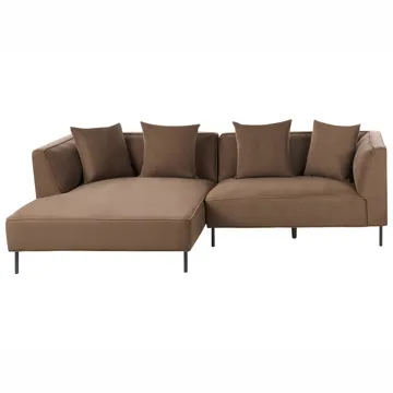 3-seters sofa Sater høyrevendt - Brun - Møbler - Sofaer - Sofa med sjeselong