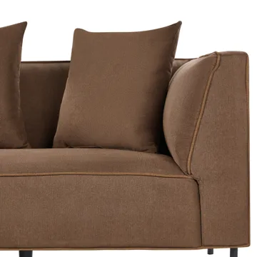 3-seters sofa Sater høyrevendt - Brun - Møbler - Sofaer - Sofa med sjeselong