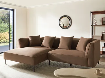 3-seters sofa Sater høyrevendt - Brun - Møbler - Sofaer - Sofa med sjeselong