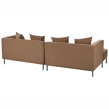 3-seters sofa Sater høyrevendt - Brun - Møbler - Sofaer - Sofa med sjeselong