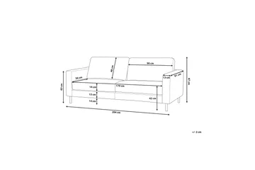 Saval Sofa 3-seter - Svart - Møbler - Sofaer - Sofa 3 seter