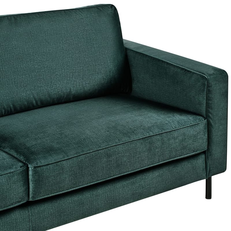 3-seters sofa Savalen - Grønn, Svart - Møbler - Sofaer - Fløyel sofaer