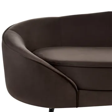 3-seters sofa Savar - Mørkebrun - Møbler - Sofaer - Fløyel sofaer