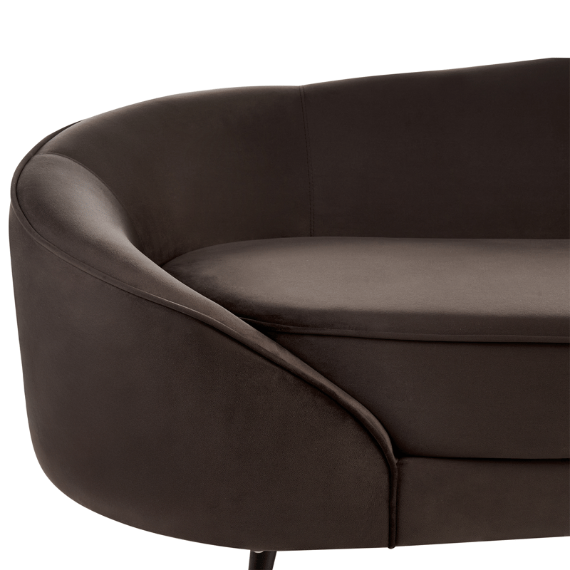 3-seters sofa Savar - Mørkebrun - Møbler - Sofaer - Fløyel sofaer
