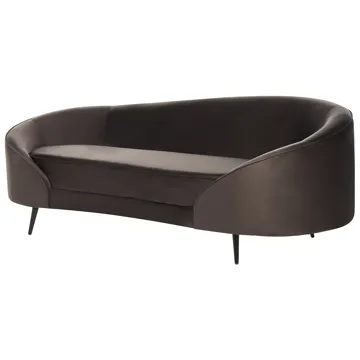 3-seters sofa Savar - Mørkebrun - Møbler - Sofaer - Fløyel sofaer