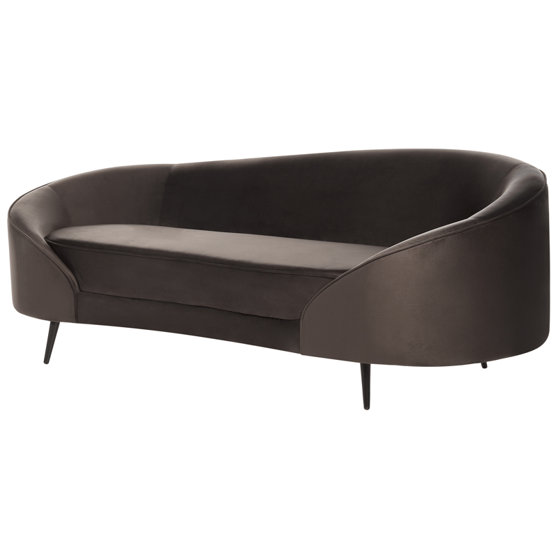 3-seters sofa Savar - Mørkebrun - Møbler - Sofaer - Fløyel sofaer