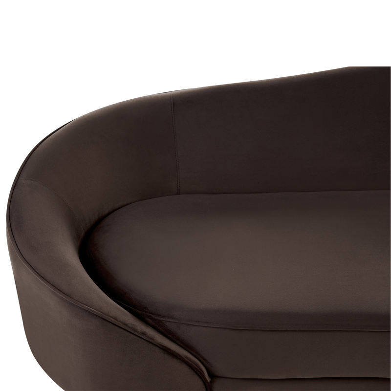 3-seters sofa Savar - Mørkebrun - Møbler - Sofaer - Fløyel sofaer