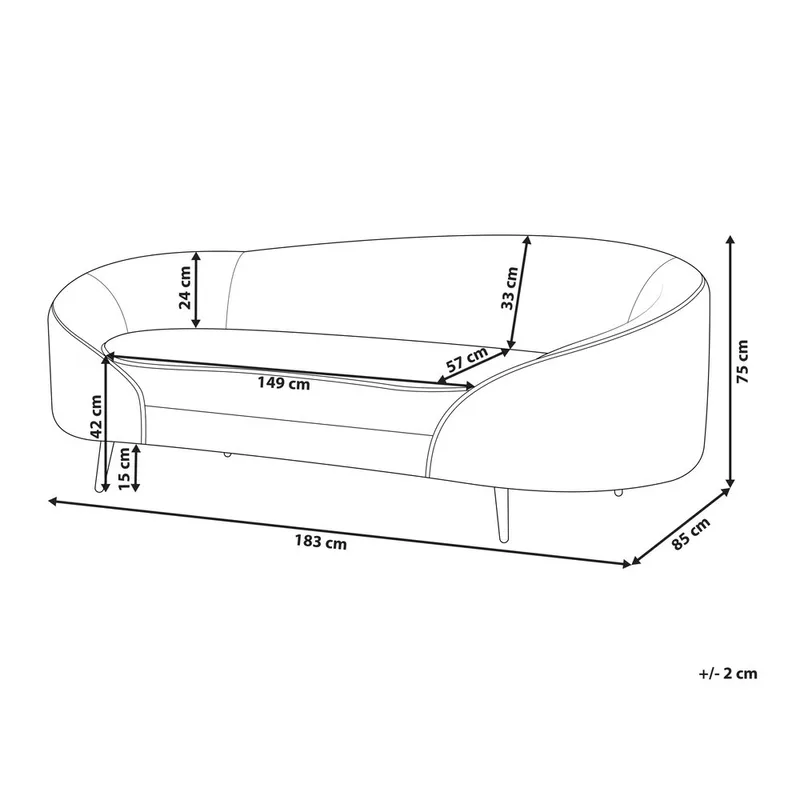 3-seters sofa Savar - Møbler - Sofaer - Sofa 3 seter