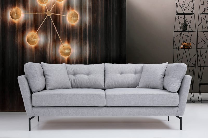 Schirra 3-Seter Sofa - Grå - Møbler - Sofaer - Sofa 3 seter