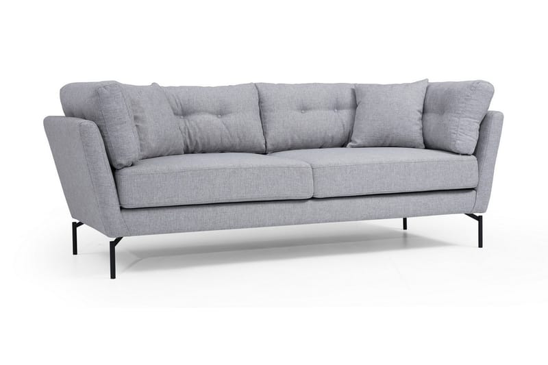 Schirra 3-Seter Sofa - Grå - Møbler - Sofaer - Sofa 3 seter