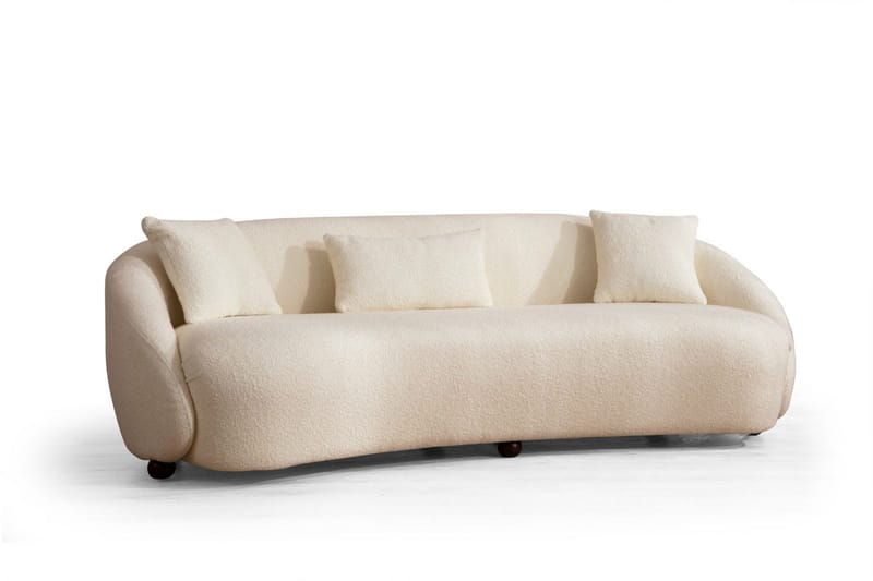 Scone Sofa 3-seters - Beige|Bouclé - Møbler - Sofaer - Sofa 3 seter