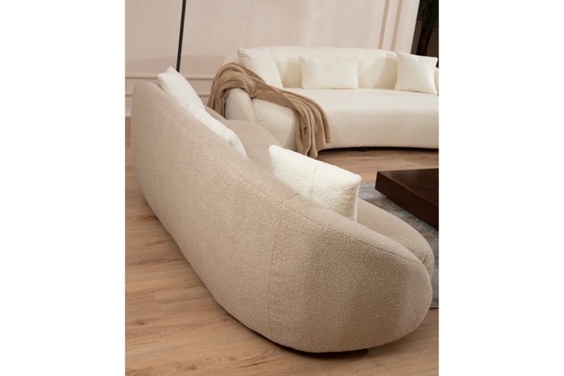 Scone Sofa 3-seters - Brun|Bouclé - Sofa 3 seter