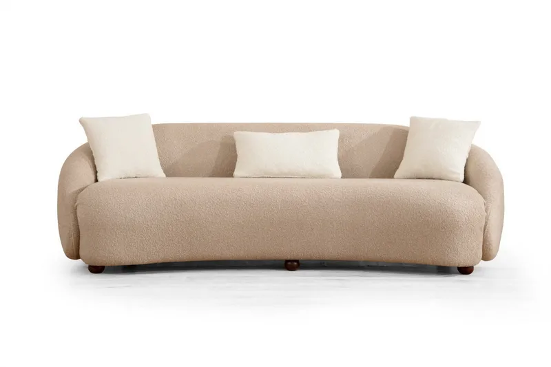 Scone Sofa 3-seters - Brun|Bouclé - Møbler - Sofaer - Sofa 3 seter