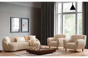Scone Sofa 3-seters - Brun|Bouclé - Møbler - Sofaer - Sofa 3 seter