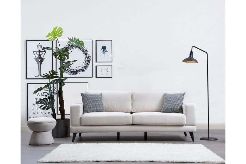 Selder 3-seters Sofa - Beige/Svart - Møbler - Sofaer - Sofa 3 seter