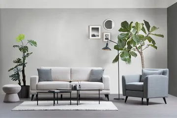 Selder 3-seters Sofa - Beige/Svart - Møbler - Sofaer - Sovesofaer - 3 seters sovesofa