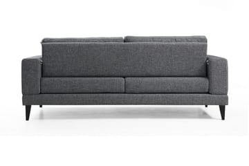 Selder Utrekkbar Dyp Sovesofa i Stoff - Grå - Møbler - Sofaer - Sovesofaer - 3 seters sovesofa