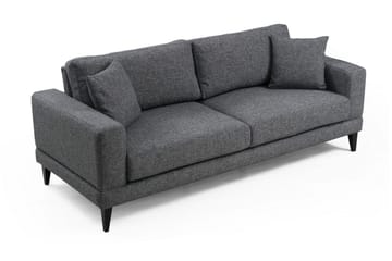 Selder Utrekkbar Dyp Sovesofa i Stoff - Grå - Møbler - Sofaer - Sovesofaer - 3 seters sovesofa