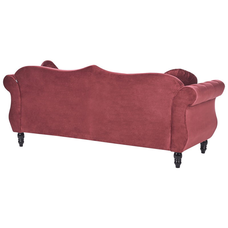 3-seters sofa Skien - Mørkerød - Møbler - Sofaer - Chesterfield sofaer