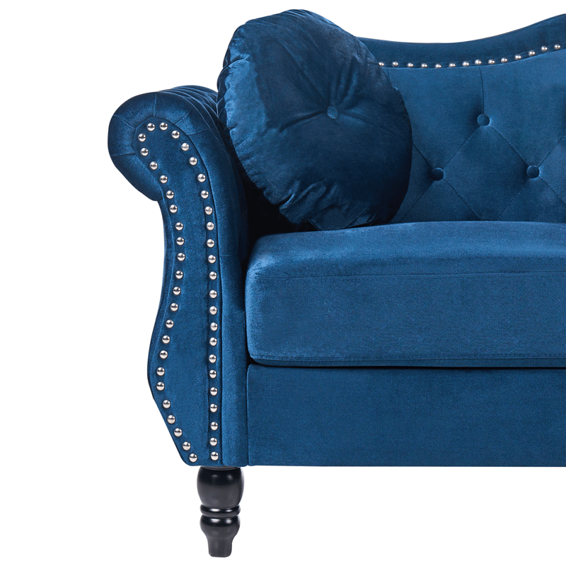 3-seters sofa Skien - Marineblå - Møbler - Sofaer - Chesterfield sofaer