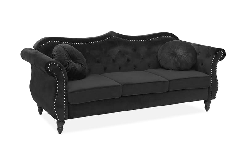 Skien Sofa 3-seter - Svart - Møbler - Sofaer - Sofa 3 seter