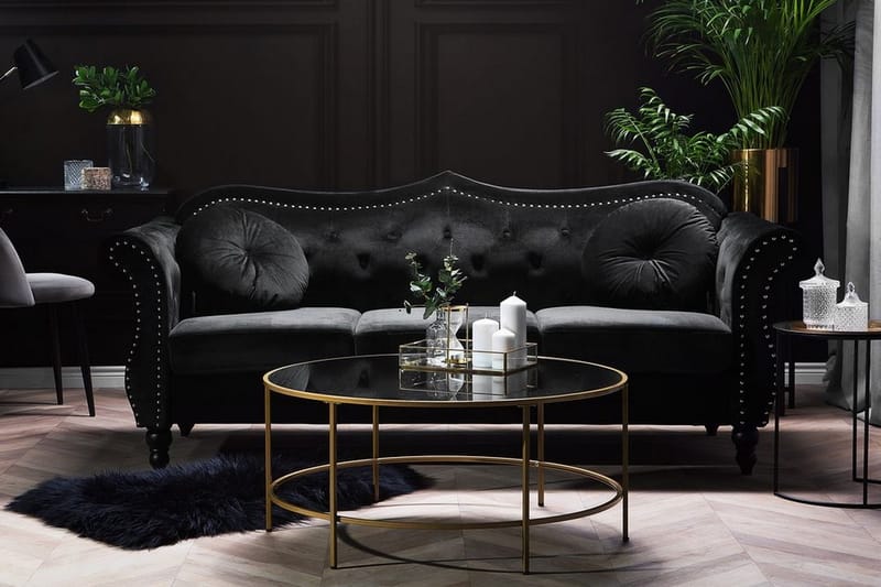 Skien Sofa 3-seter - Svart - Møbler - Sofaer - Sofa 3 seter