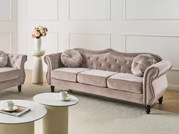 3-seters sofa Skien - Taupe - Møbler - Sofaer - Chesterfield sofaer