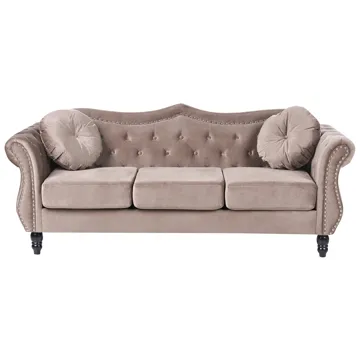 3-seters sofa Skien - Taupe - Møbler - Sofaer - Chesterfield sofaer
