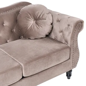 3-seters sofa Skien - Taupe - Møbler - Sofaer - Chesterfield sofaer